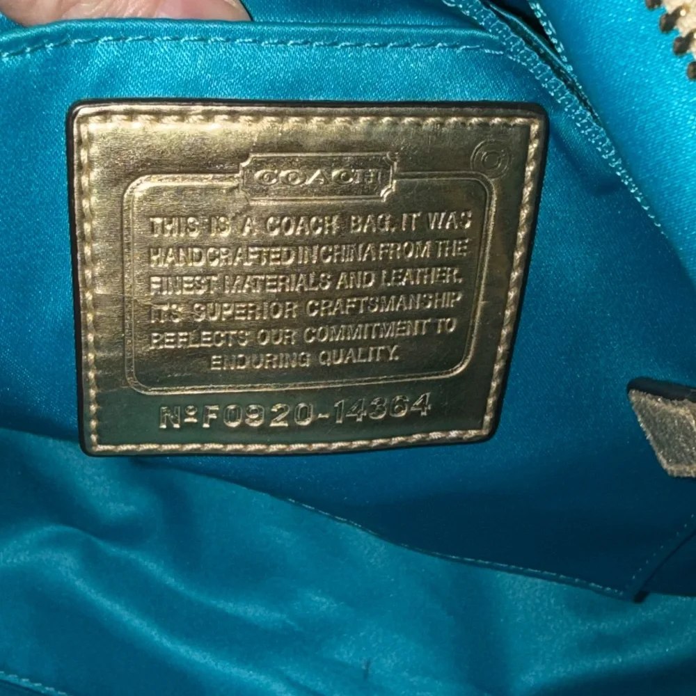 Coach POPPY metallic gold‎ Y2K Shoulder Bag